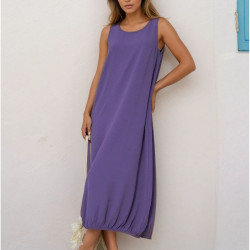 Pasaklı Giyim Kadın Eteği Lastikli Aerobin  Yazlık Elbise 3657286 Lila