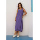 Pasaklı Giyim Kadın Eteği Lastikli Aerobin Yazlık Elbise Lila