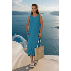 Pasaklı Giyim Kadın Eteği Lastikli Aerobin  Yazlık Elbise 3657286 Petrol