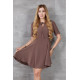 Pasaklı Giyim Kadın Mini Elbise Kahverengi