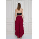 Pasaklı Giyim Bohem Pantolon Etek Bordo