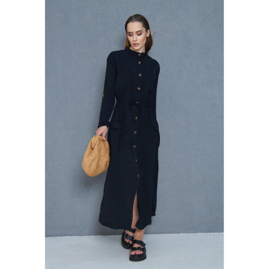 Pasaklı Giyim Kadın Premium Krep Elbise Siyah