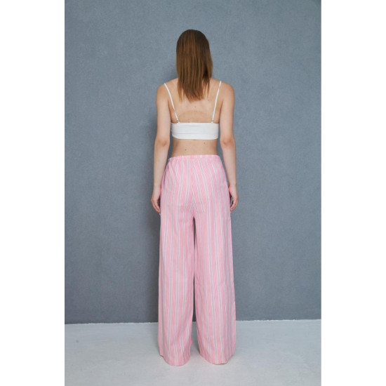 Pasaklı Giyim Kadın Fistolu Poplin Pantolon Fuşya