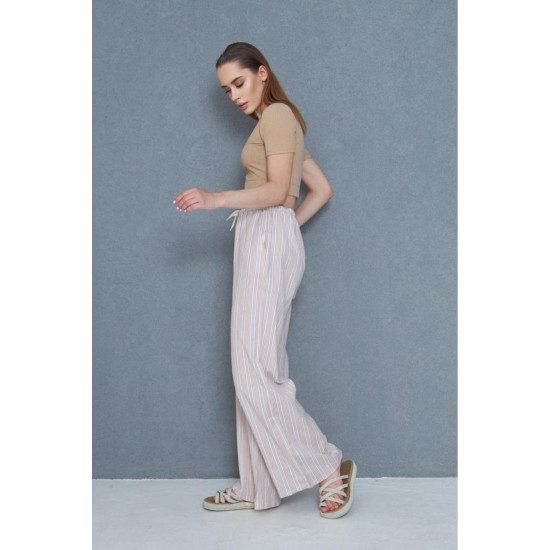 Pasaklı Giyim Kadın Fistolu Poplin Pantolon Bej