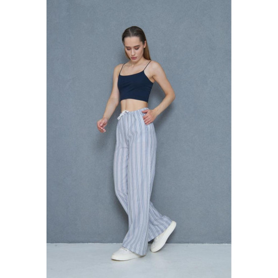 Pasaklı Giyim Kadın Fistolu Poplin Pantolon Siyah