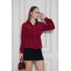 Pasaklı Giyim Kadın Kupra Gömlek Bordo