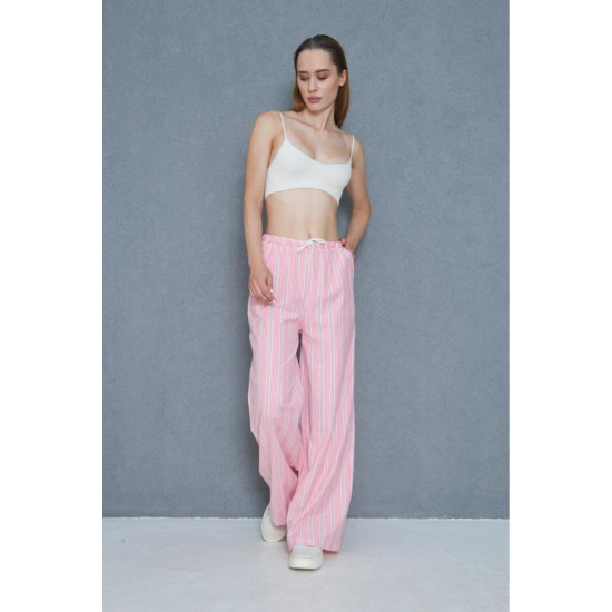 Pasaklı Giyim Kadın Fistolu Poplin Pantolon Fuşya