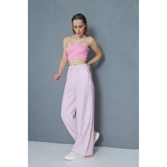 Pasaklı Giyim Kadın Fistolu Poplin Pantolon Pembe