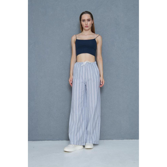 Pasaklı Giyim Kadın Fistolu Poplin Pantolon Siyah