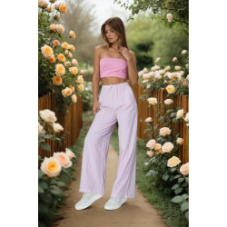 Pasaklı Giyim Kadın Fistolu Poplin Pantolon 3757176 Pembe