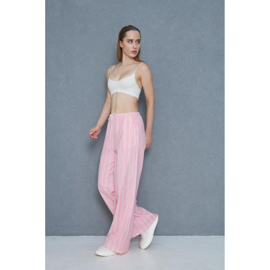 Pasaklı Giyim Kadın Fistolu Poplin Pantolon Fuşya