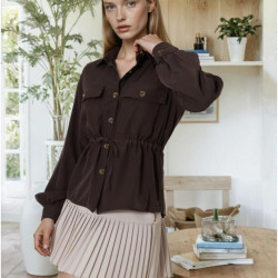 Pasaklı Giyim Kadın Kupra Gömlek 3738308 Kahverengi