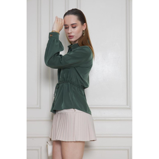 Pasaklı Giyim Kadın Kupra Gömlek Haki