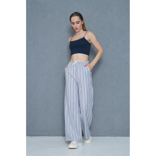 Pasaklı Giyim Kadın Fistolu Poplin Pantolon Siyah