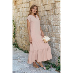 Pasaklı Giyim Kadın Apoletli Elbise 3761366 Pudra