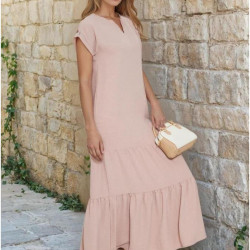Pasaklı Giyim Kadın Apoletli Elbise 3761366 Pudra