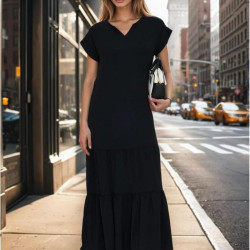 Pasaklı Giyim Kadın Apoletli Elbise 3761366 Siyah