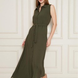 Pasaklı Giyim Giy Çık Kolsuz Uzun Gömlek Elbise 3762385 Haki