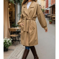 Pasaklı Giyim Kadın Kaban 3311 Karamel