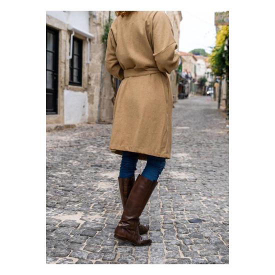 Pasaklı Giyim Kadın Kaban Karamel