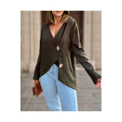 Pasaklı Giyim Kadın Salaş Hırka 3328264 Haki