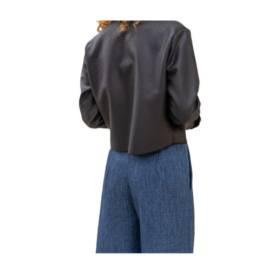 Pasaklı Giyim Kadın Deri Mont Siyah