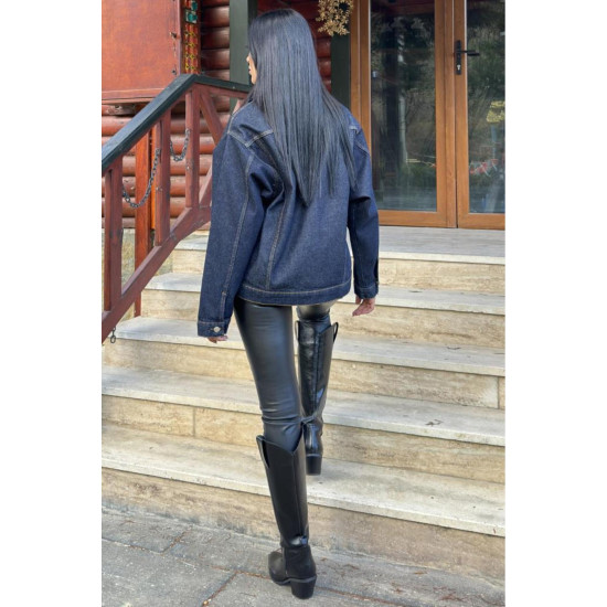 Pasaklı Giyim Kadın Kot Ceket Lacivert