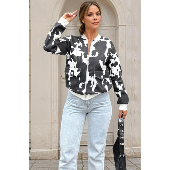 Pasaklı Giyim Kadın Bomber Mont Siyah