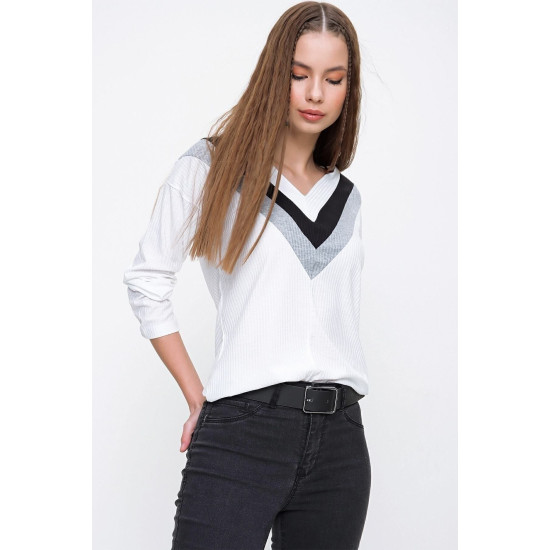 Pasaklı Giyim Yumoş Kazak Ekru