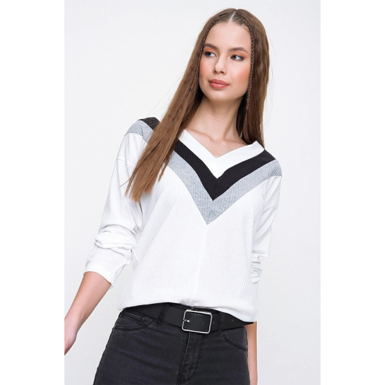 Pasaklı Giyim Yumoş Kazak Ekru