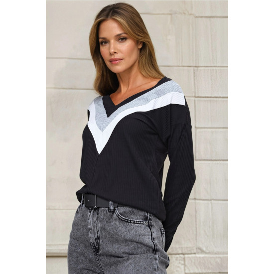 Pasaklı Giyim Yumoş Kazak Siyah