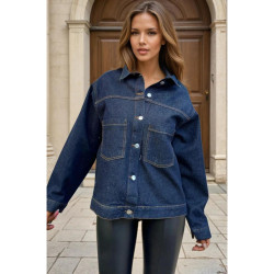 Pasaklı Giyim Kadın Kot Ceket KT002481 Lacivert