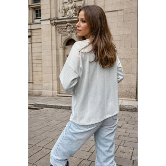 Pasaklı Giyim Kadın İki Katlı Kazak Gri