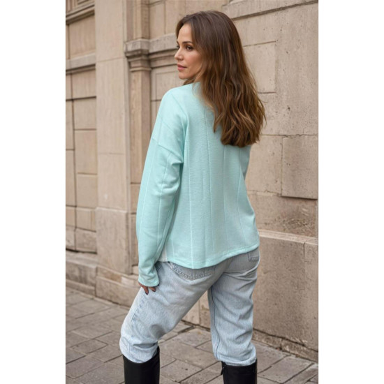 Pasaklı Giyim Kadın İki Katlı Kazak Mint