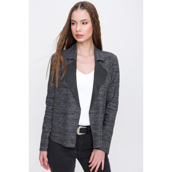 Pasaklı Giyim Kadın Yumoş Ceket Antrasit