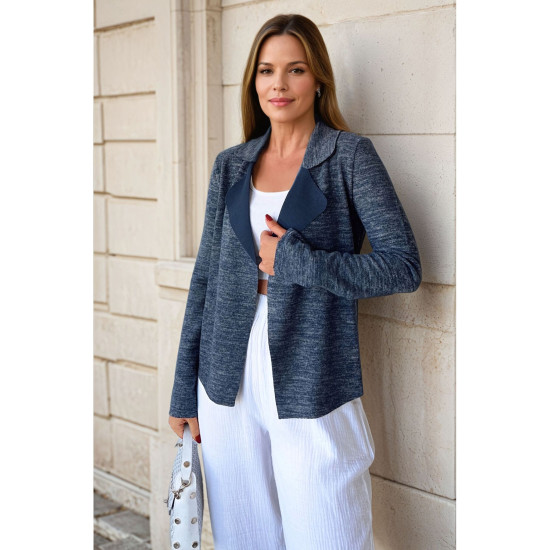 Pasaklı Giyim Kadın Yumoş Ceket Lacivert