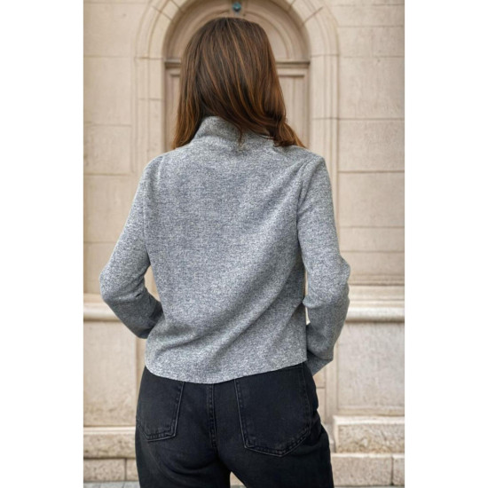 Pasaklı Giyim Kadın Yumoş Ceket Gri