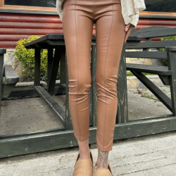 Pasaklı Giyim Kadın Beli Lastikli Esnek Tayt 3665286 Taba