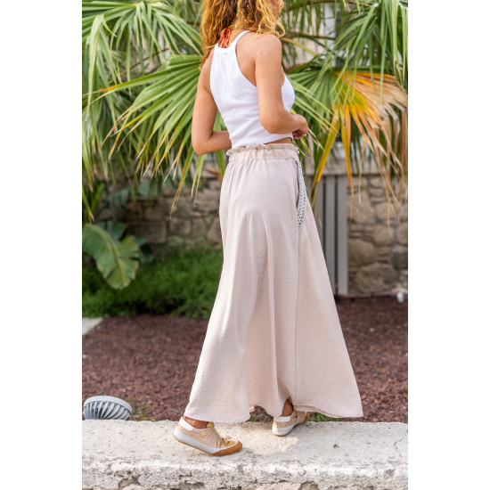 Pasaklı Giyim Kadın Kiloş Etek Hasır Cep Taş