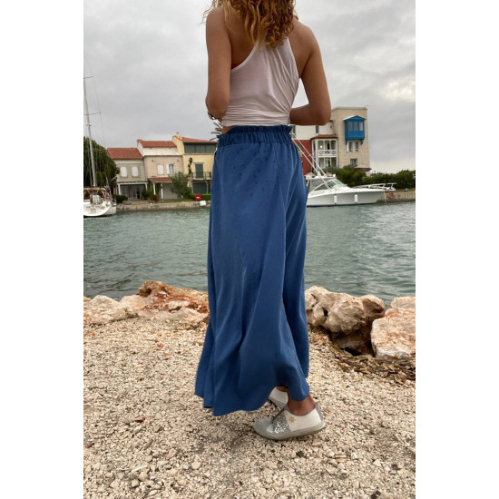 Pasaklı Giyim Kadın Kiloş Etek Hasır Cep İndigo