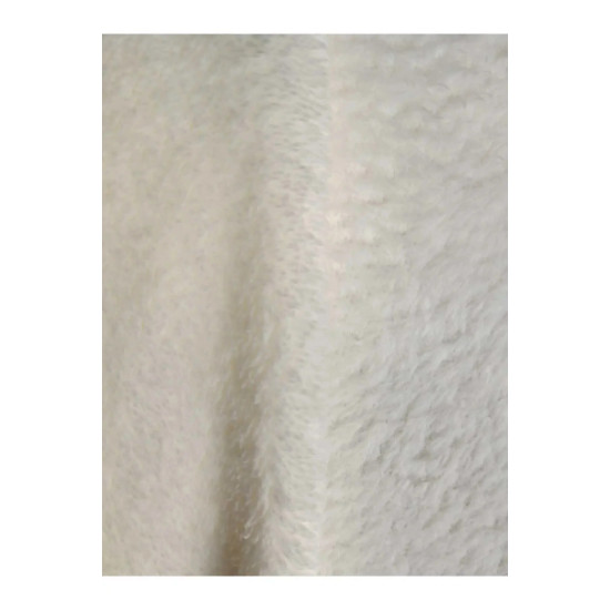 Çift Yüzlü Kırık Beyaz Welsoft Peluş Kumaş 180 Cm En