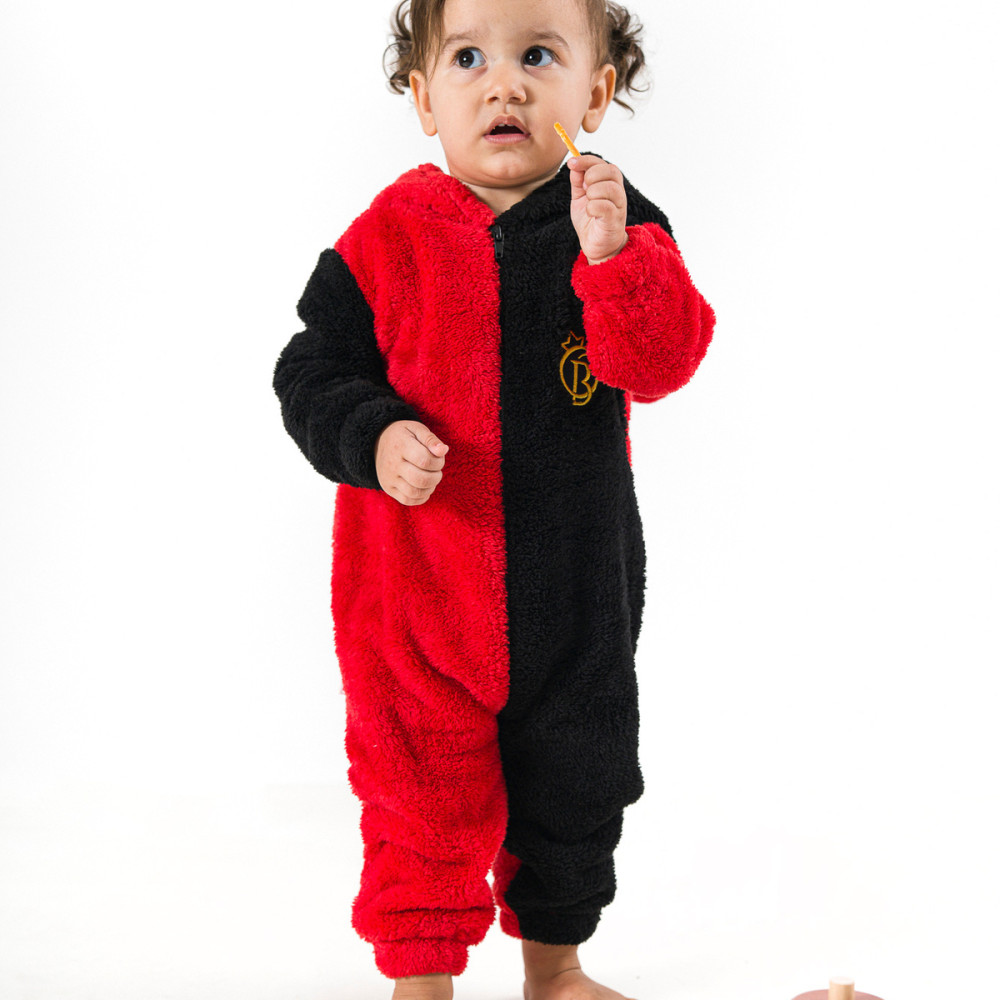 Welsoft Peluş Unisex Fermuarlı Kışlık Bebek Uyku Tulumu Bebek Tulumu Çocuk Tulumu Çocuk Kostümü