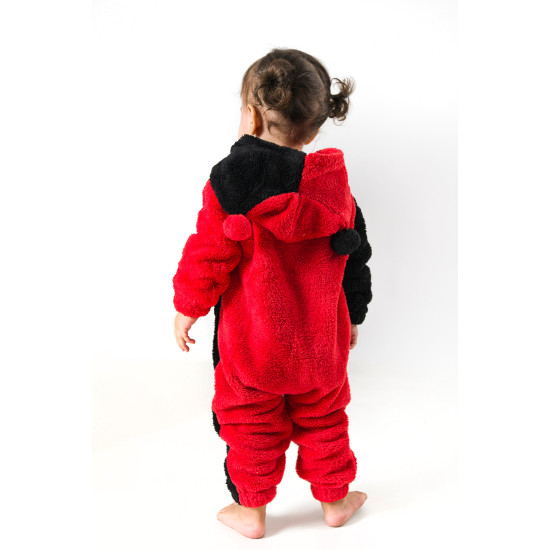 Welsoft Peluş Unisex Fermuarlı Kışlık Bebek Uyku Tulumu Bebek Tulumu Çocuk Tulumu Çocuk Kostümü