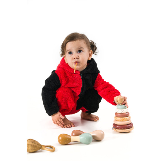 Welsoft Peluş Unisex Fermuarlı Kışlık Bebek Uyku Tulumu Bebek Tulumu Çocuk Tulumu Çocuk Kostümü