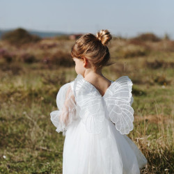 Kız Bebek Kız Çocuk Doğum Günü Parti Düğün Elbise Tüllü Tütü Astarlı Çocuk Giyim bebek giyim Beyaz