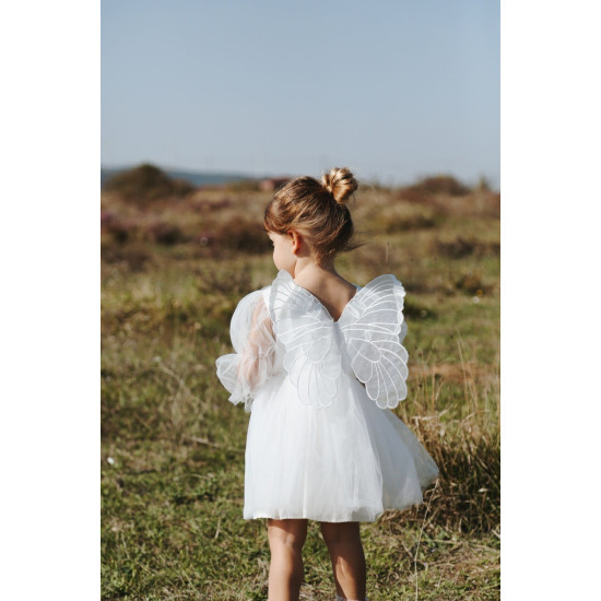 Kız Bebek Kız Çocuk Doğum Günü Parti Düğün Elbise Tüllü Tütü Astarlı Çocuk Giyim bebek giyim Beyaz