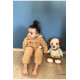 Welsoft Peluş Unisex Kışlık Bebek Takımları Çocuk Giyim Bebek Kıyafeti çocuk kostümü