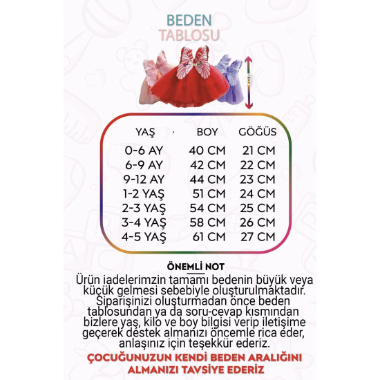 Kız Bebek Kız Çocuk Doğum Günü Parti Düğün Yazlık Elbise Tüllü Tütü Astarlı Bebek Takım Bebek Giyim