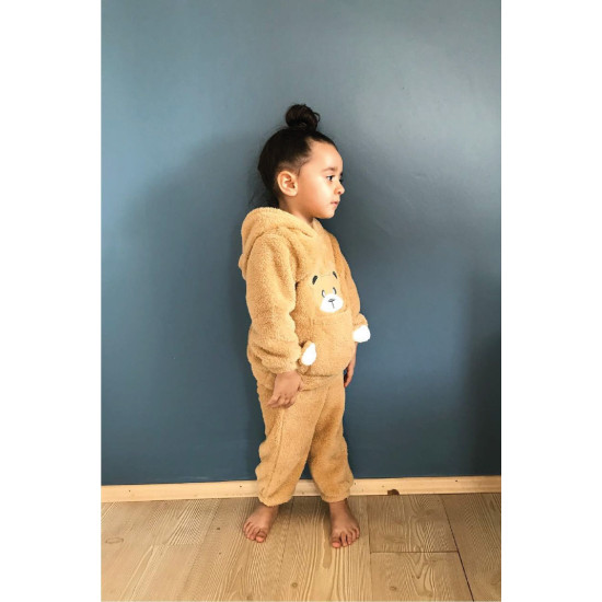 Welsoft Peluş Unisex Kışlık Bebek Takımları Çocuk Giyim Bebek Kıyafeti çocuk kostümü