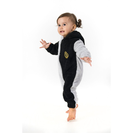 Welsoft Peluş Fermuarlı Kışlık Unisex Kız Erkek Bebek Uyku Tulumu Bebek Tulumu Çocuk Tulumu Kostümü